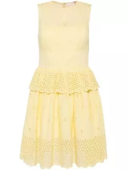 Ulla Johnson платье Jessica с люверсами, желтый