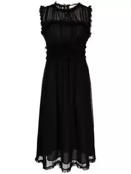 Ulla Johnson шерстяное платье миди Aberdeen, черный