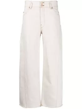 Ulla Johnson широкие джинсы The Thea, нейтральный цвет