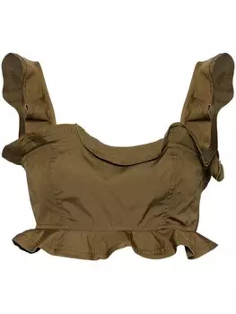 Ulla Johnson топ Belle, нейтральный цвет