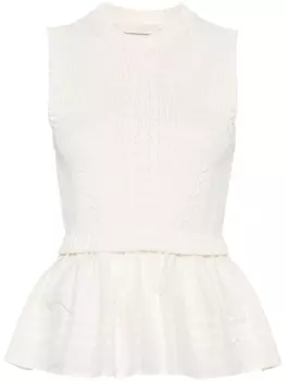 Ulla Johnson трикотажный топ Edda, белый