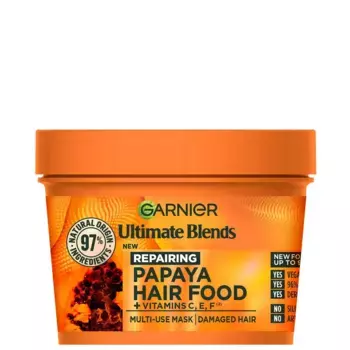 Ultimate Blends Hair Food Papaya 3-в-1 Маска для лечения поврежденных волос 390 мл Garnier