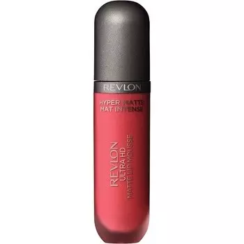 Ultra Hd Lip Mousse Hyper Matte Стойкая кремовая жидкая губная помада оттенка «Розовый закат» 810, Revlon