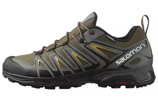 Ultra Pioneer Кроссовки мужские низкие Оливково-зеленые Salomon