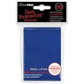 Ultra-pro, Deck Protector, Защитные чехлы, Solid Blue, синий, 50 шт.