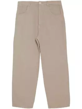 Uma | Raquel Davidowicz брюки прямого кроя в стиле пэчворк от Юваля Робичека, нейтральный цвет