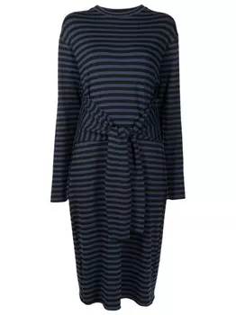 Uma | Raquel Davidowicz платье миди в горизонтальную полоску, синий
