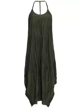 Uma | Raquel Davidowicz платье с жатым эффектом, зеленый