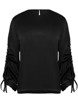 Uma | Raquel Davidowicz шелковая блузка Celulose, черный