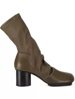 Uma Wang 65мм сапоги Stone, зеленый