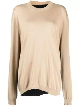 Uma Wang джемпер в двух тонах, зеленый