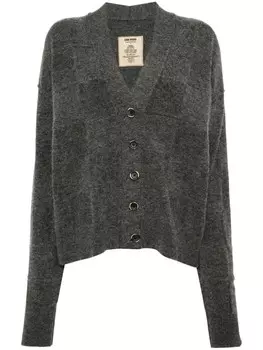Uma Wang кардиган с V-образным вырезом, серый