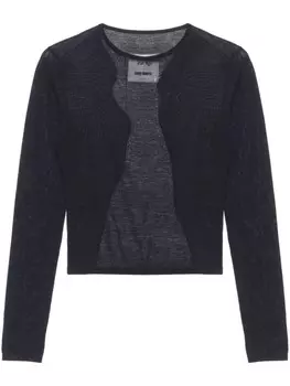 Uma Wang кашемировый джемпер с круглым вырезом, черный