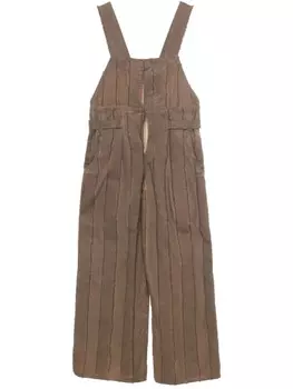 Uma Wang комбинезон Panda в полоску, коричневый