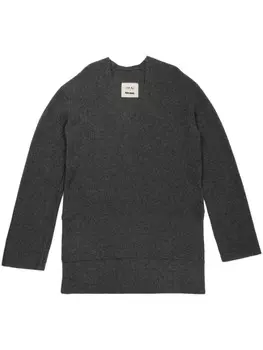 Uma Wang x 1436 Джемпер с V-образным вырезом, серый