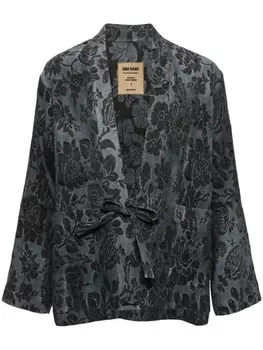 Uma Wang жаккардовый жакет, синий