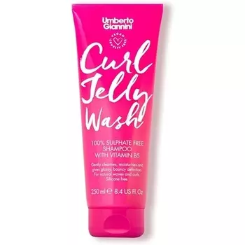 Umberto Giannini Curl Jelly Wash Vegan Шампунь без сульфатов без жестокости для вьющихся и волнистых волос 250 мл