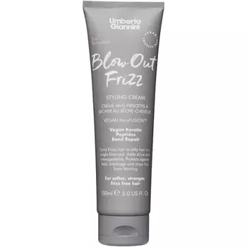 Umberto Giannini Крем для укладки волос Blow Out Frizz с термозащитой 230°C Веганская формула восстановления кератина 150 мл