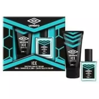 Umbro Подарочный набор из 2 предметов Ice: гель для душа Ice 60 мл и туалетная вода-спрей Ice 20 мл 80 мл