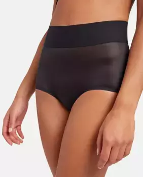 Уменьшающие трусики трусики с ненавязчивым блеском Wolford, черный