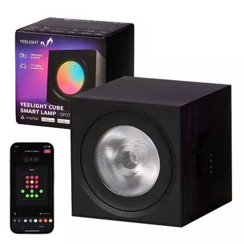Умная лампа YEELIGHT Cube — Light Gaming Cube Spot — Удлинитель WLAN, матовый черный, новинка