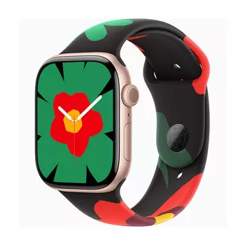 Умные часы Apple Watch Series 10 (GPS), 46 мм, Rose Gold Aluminum Case/Black Unity - Unity Bloom Sport Band - S/M