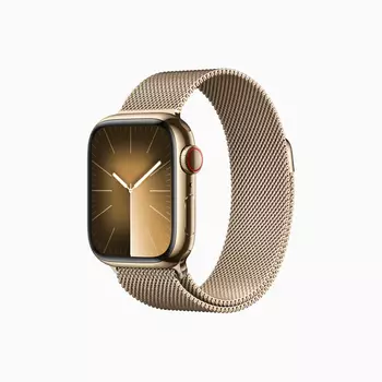 Умные часы Apple Watch Series 9 (GPS+Cellular), 41 мм, Gold Stainless Steel Case/Gold Milanese Loop