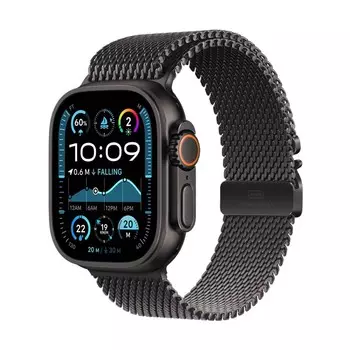 Умные часы Apple Watch Ultra 2, 49 мм, GPS+Cellular, Black Titanium Case/ Black Titanium Milanese Loop, M