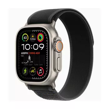 Умные часы Apple Watch Ultra 2, 49 мм, GPS+Cellular, Natural Titanium Case/Black Trail Loop, M/L