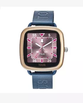 Умные часы D-Connec из розовой стали IPRG и синего стального браслета IPRG Tous, розовый