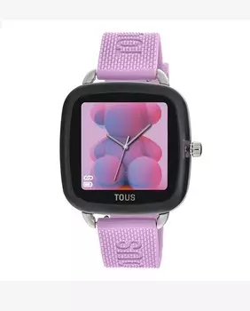 Умные часы D-Connec с розовым силиконовым ремешком Tous, розовый