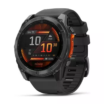 Умные часы Garmin Fenix 8, 51 мм, AMOLED 1.4", Wi-Fi, темно-серый
