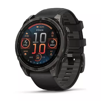 Умные часы Garmin Fenix 8, Sapphire, 47 мм, AMOLED 1.4", Wi-Fi, темно-серый