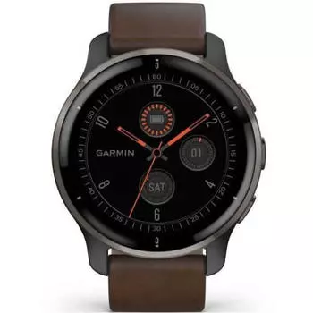 Умные часы Garmin VENU 2 Plus, серый/коричневый