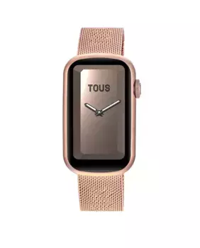 Умные часы с сетчатым ремешком T-Band и розовым стальным браслетом IPRG Tous, розовый
