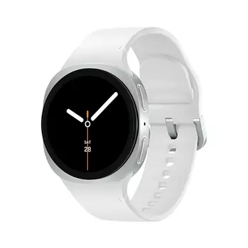Умные часы Samsung Galaxy Watch8, 40 мм, Bluetooth/Wi-Fi, Silver/Sport White S/M