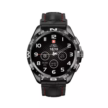 Умные часы Swiss Military Dom, (SM-WCH-DOM1-S-BLK), 1.32", Bluetooth, черный