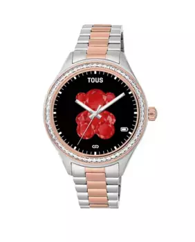Умные часы T-Shine Connect со стальным браслетом с цирконием и функцией 12 сфер Tous, мультиколор