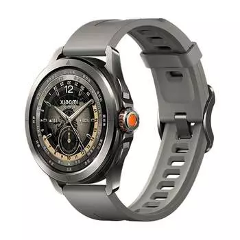 Умные часы Xiaomi Watch S4 Sport (CN), 1.43", Bluetooth + eSim, фторкаучуковый ремешок, серый