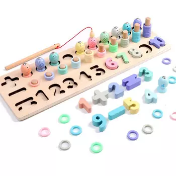 Умные игрушки. Деревянный пазл для обучения счету Toys4edu