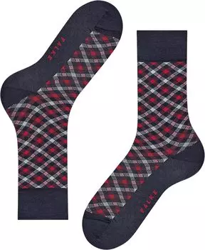 Умные носки в клетку Falke, цвет Midnight
