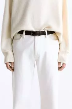 Умный кожаный ремень ZARA, коричневый