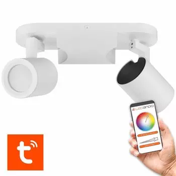 Умный потолочный светильник с 2 лампами Nirual - белый - вкл. лампу Tuya LED GU10 - 2 лампы - точечный светильник - потолочный точечный светильник - потолочный точечный светильник Ledando