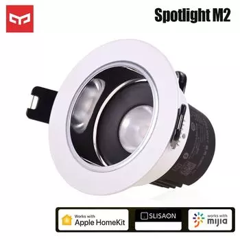 Умный прожектор Yeelight M2 YLTS04YL Path Spotlight, садовая лампа, управление через приложение, работает со шлюзом Apple Homekit AC220V 300lm 2700K-6500K 1 шт., черный