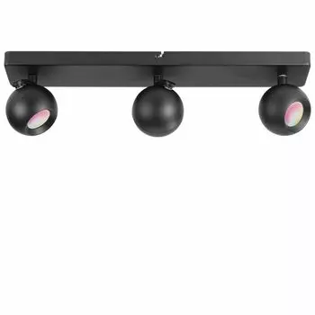 Умный тройной потолочный светильник Abolag - черный - вкл. лампочки Tuya LED GU10 - умные споты - потолочный спот - потолочный спот. Ledando