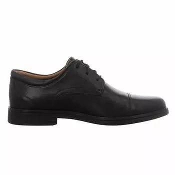 Un Aldric Cap мужские черные туфли Clarks, черный