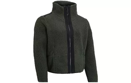 Under Armour Бархатная куртка женская зеленая