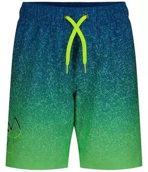 Under Armour Big Boys 8–20 Печатный 7 Плавки для плавания Volley по внутреннему шву, зеленый