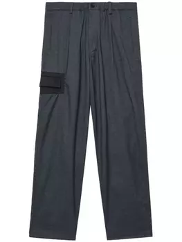 Undercover брюки с нашивками, серый