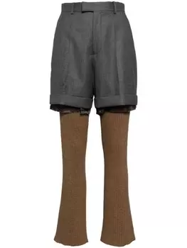 Undercover брюки со вставками, серый